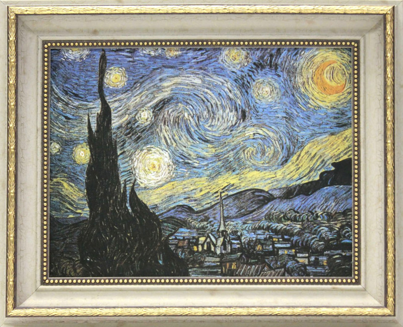 Репродукция с картины Ван Гога "Звёздная ночь"